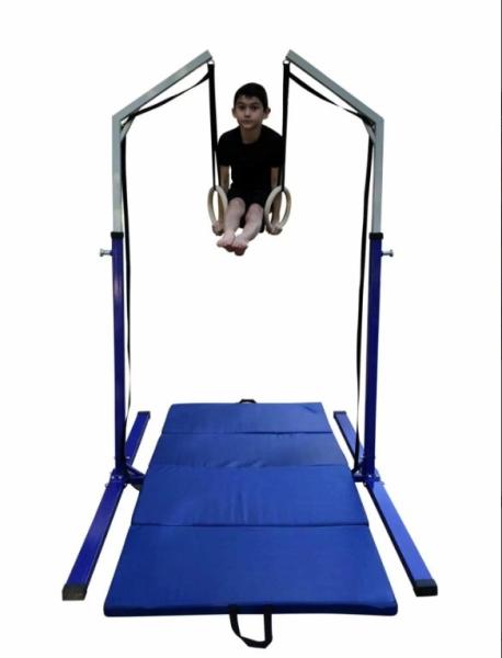 boys Gymnastics Training Equipment  Olympia Ring Tower And Mat Combo   Boys Gymnastics