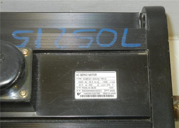 Servo motor bonde industrial 4400W 1500RPM 200V SGMGH-44A2A-YR14 da C.A. de Yaskawa SGMGH