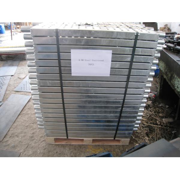 Hot Galvanize / Zinc Plated Metal Step Treads Stair Steep Covers For Scaffold