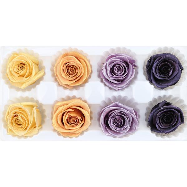 Forever Roses Gold Heads , Preserve Real Flowers Heads For Christmas Decoration