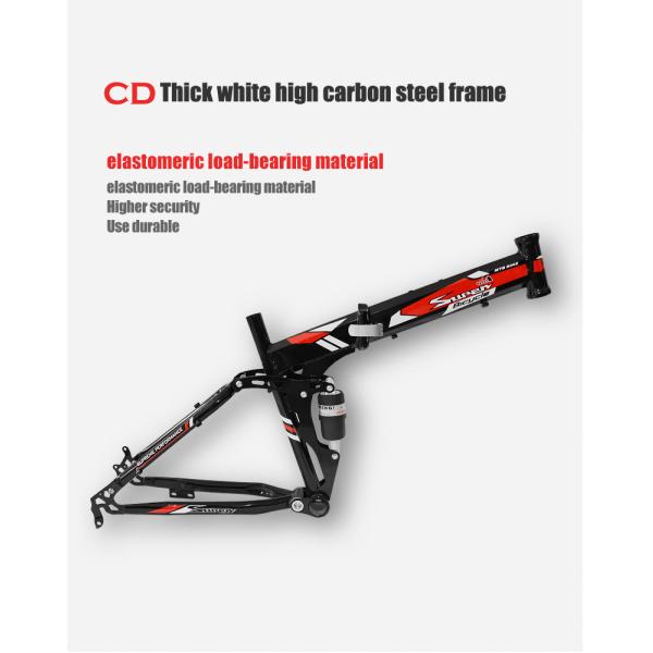 Vélo de montagne pliable à pneus de 26 pouces personnalisable avec levier de changement en alliage d'aluminium et fourchette en acier au carbone