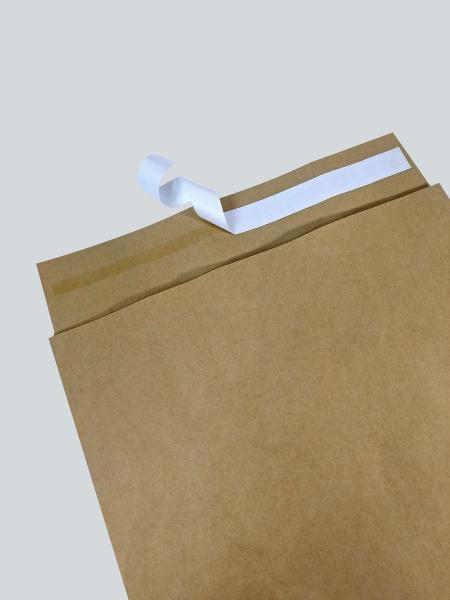 Eco Friendly Ecommerce Bags Convertible Kraft Flat Handle Paper Bags For Couriers