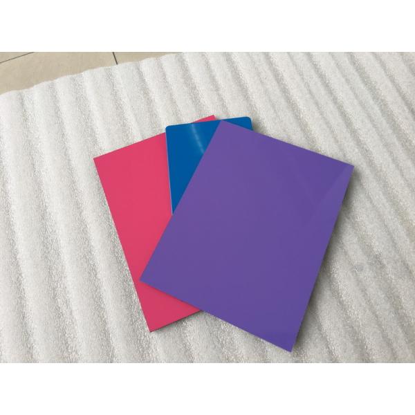 Blue / Pink Aluminum Composite Wall Panels , Aluminum Panels For Buildings 