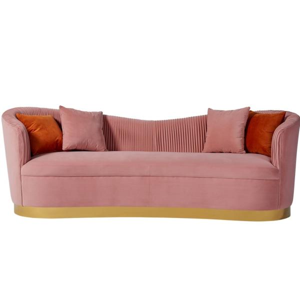 Velvet Fabric French Country Style Couches Living Room Fabric Sofas