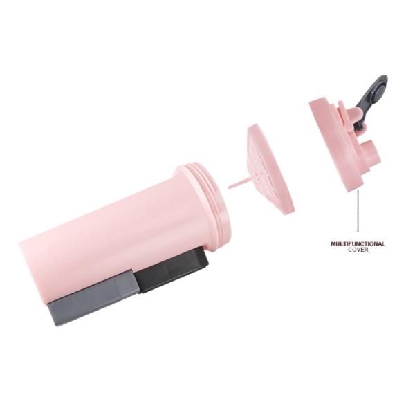 Gourde en plastique pour protéine en poudre de fitness extérieur 2025 personnalisée, grande capacité, force magnétique super forte, bouteille d'eau pratique