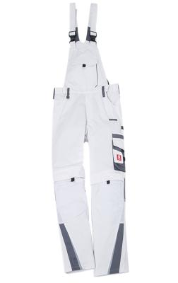 Light Weight Work Bib Overalls , Elastic Bib Trousers With Reflective Tape On Leg