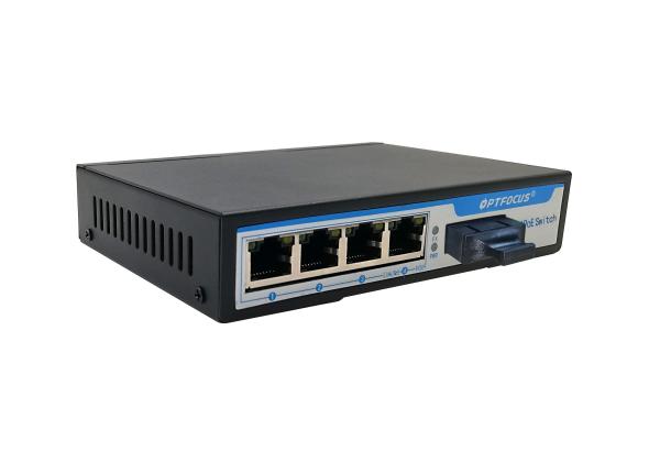 Simplex Mode PoE Network Switch Gigabit RJ45 Port 4 Port Poe 1310nm 20km Network Switch
