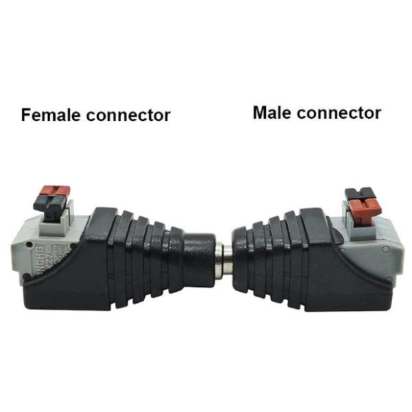 5.5 2.1mm/2.5mm Female DC Power Adapter Connector for Contact Material Brass Gold Plated