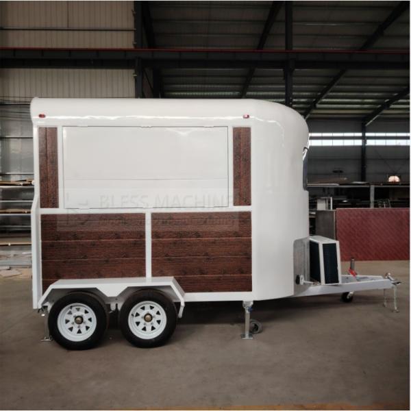 2024 Mobile Stainless Steel Trailer for Catering Bar Snack Fast Food Drink Ice Cream
