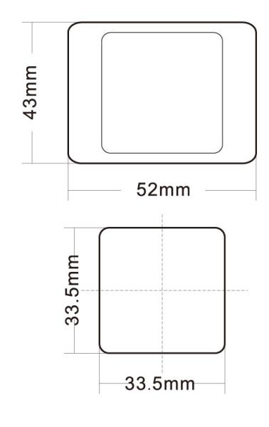 Elevator Push Button Switch , Escalator Spare Parts Ultra - Thin Design