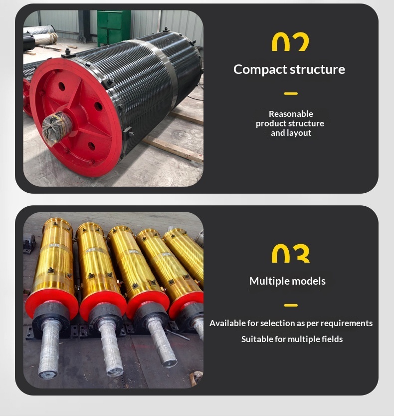 Large Diameter Crane Drum for Extended Rope Lifespan and Heavy-Duty Construction