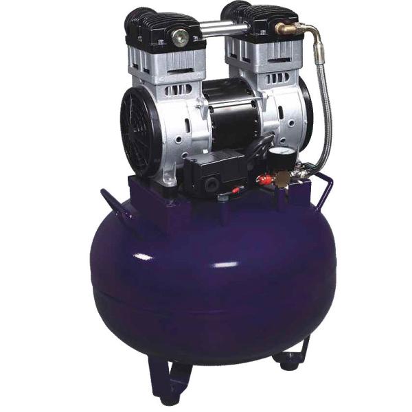 Energia elétrica limpa e seca, sem óleo, compressor de ar silencioso para cadeiras dentárias