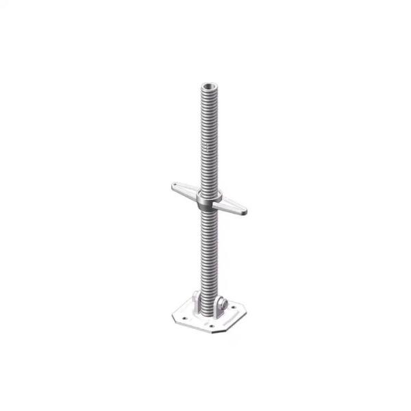 Electro Galvanized Base Jack Scaffolding Durable Industrial Solution