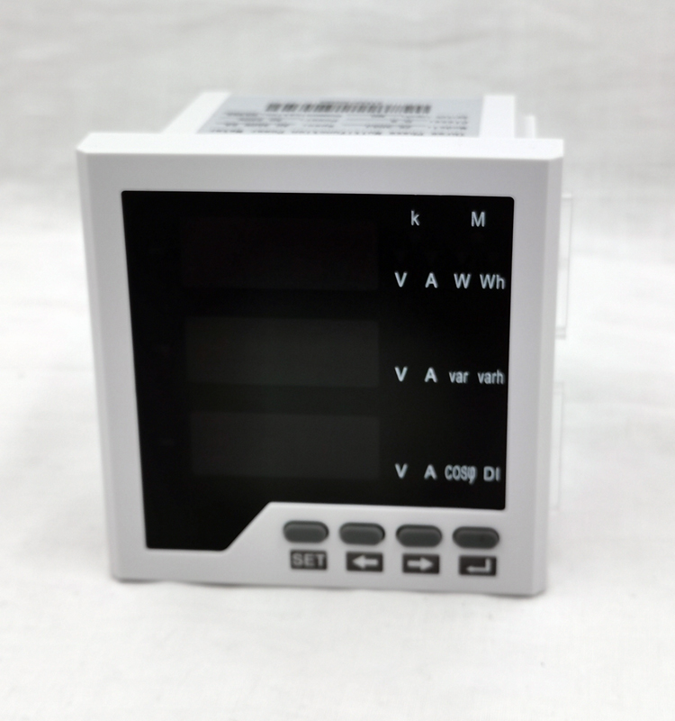 96*96 Digital Multifunction Three-Phase Panel Ammeter RS485 Modbus KWH Meter with Energy Power Features