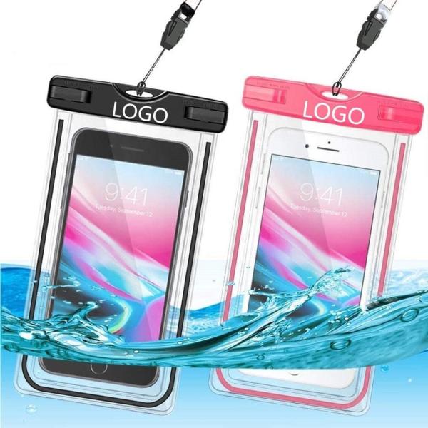 Colorful Waterproof Pouch For Swimming Pvc Waterproof Phone Dry Bag 6.5IN