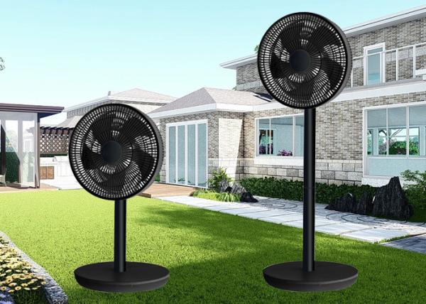 Lithium Battery Ac/Dc12v Solar Charging Floor Fan Vertical Remote Control