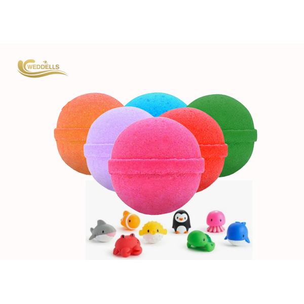 Lemon Fizzy Kids Surprise Bath Bombs Organic Colorful Bubble Gift Set