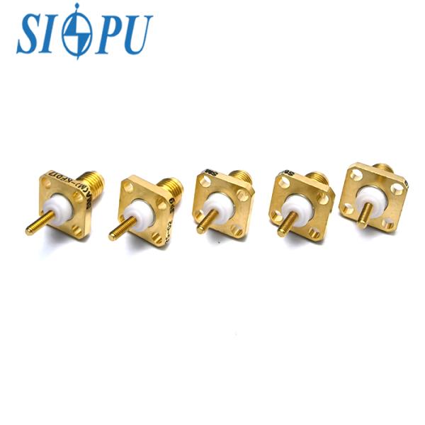SMA Female Flange-Mounted RF Coaxial Socket