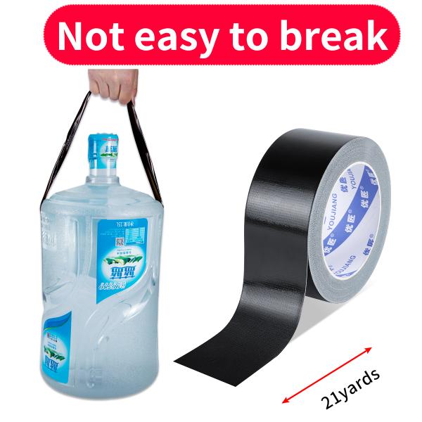 High Viscosity Black Duct Tape Clothes For Indoor Outdoor Applications No Logo Printing