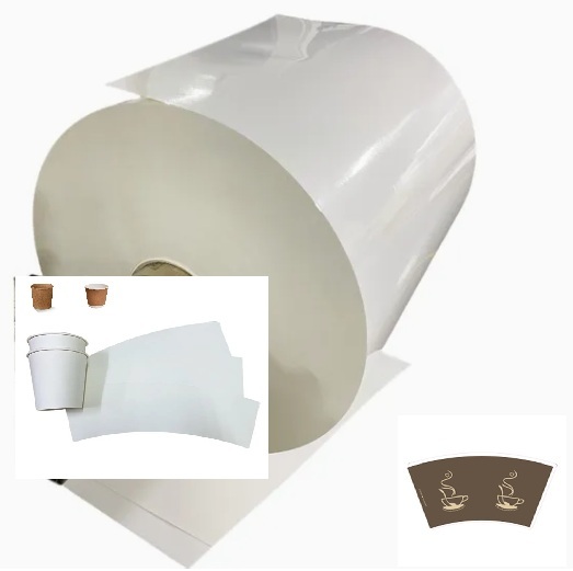 Stable Quality PLA Coated Laminated Paper Roll Professional food Grade 150gsm-350gsm Cupstock