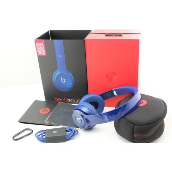Beats Solo2 Gloss Blue Headphones Beats By Dre Wired Headphones with seal box