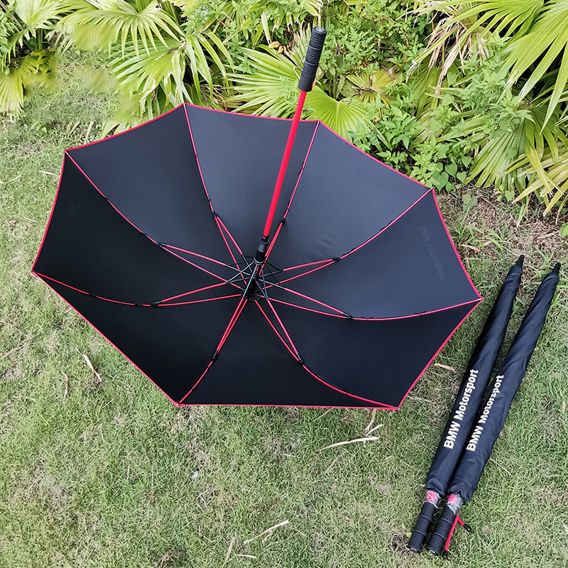 54 Inch Golf Umbrella with Fiberglass Frame and Automatic Open Mechanism for Wind Resistance