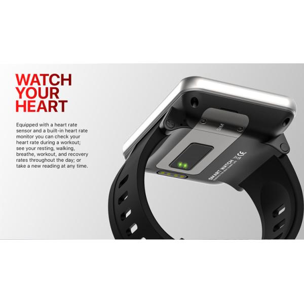 DM100 Latest IP68 Waterproof 4G LTE Dual SIM Smart Watch WiFi Thermometer Compass Camera Mobile Phone Touch Screen for Android