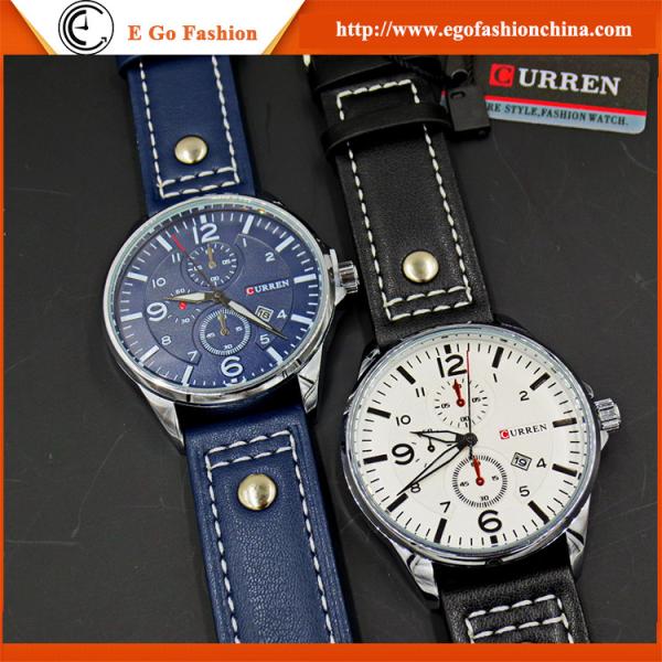 CS Watch Blue Black Orange Army Watch Stainless Steel Back Watch Quartz Analog Watches Man