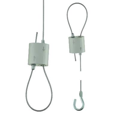 Stainless Steel Cable Loop Kits with Hook for Hanging Wire Systems