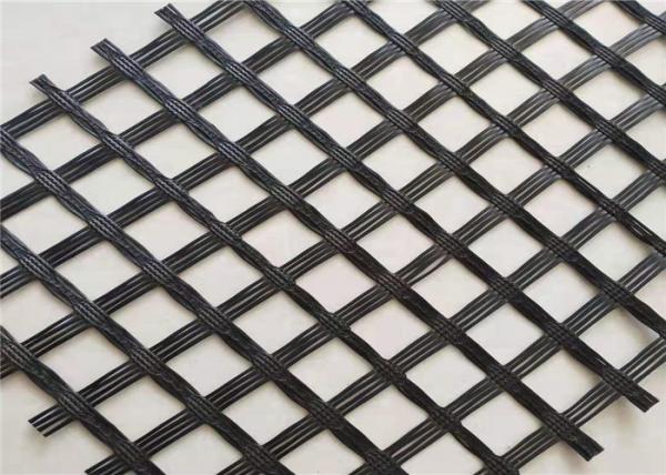 5.95m Width 115kn Glass Fiber Geogrid For Soil Reinforcement