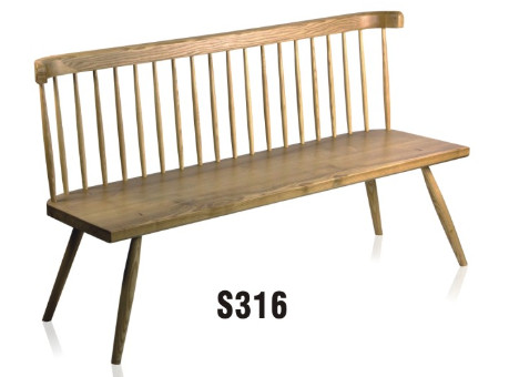 America style solid wood 3 seater Windsor sofa furniture