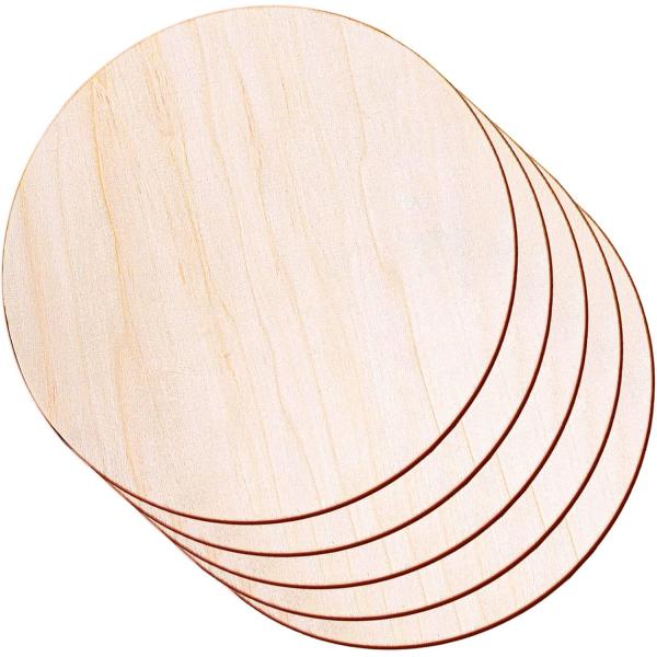 Cercles en bois pour l'artisanat, rondes en bois non finies, découpes en bois pour l'artisanat, accrochage de porte, conception de porte, combustion de bois