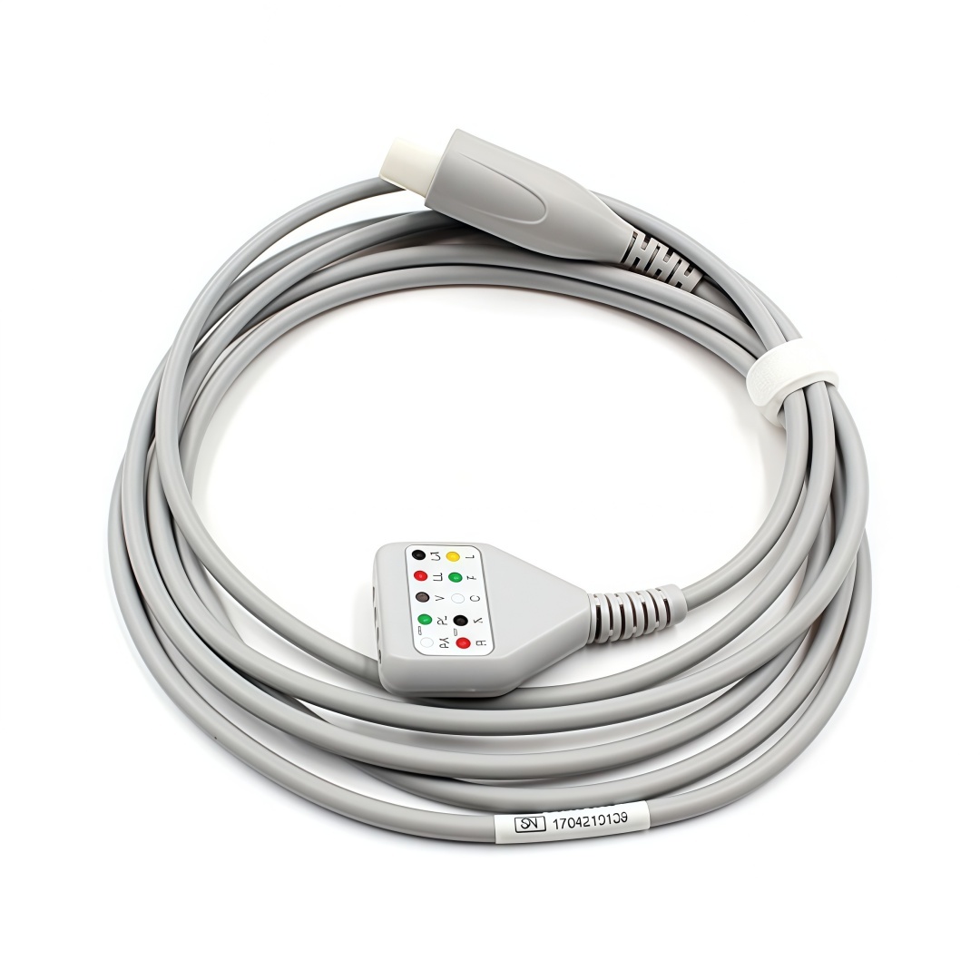 Compatible With Mindray MEC Series 3-5 Lead Needle Type ECG Monitor Main Line ECG Lead Cable