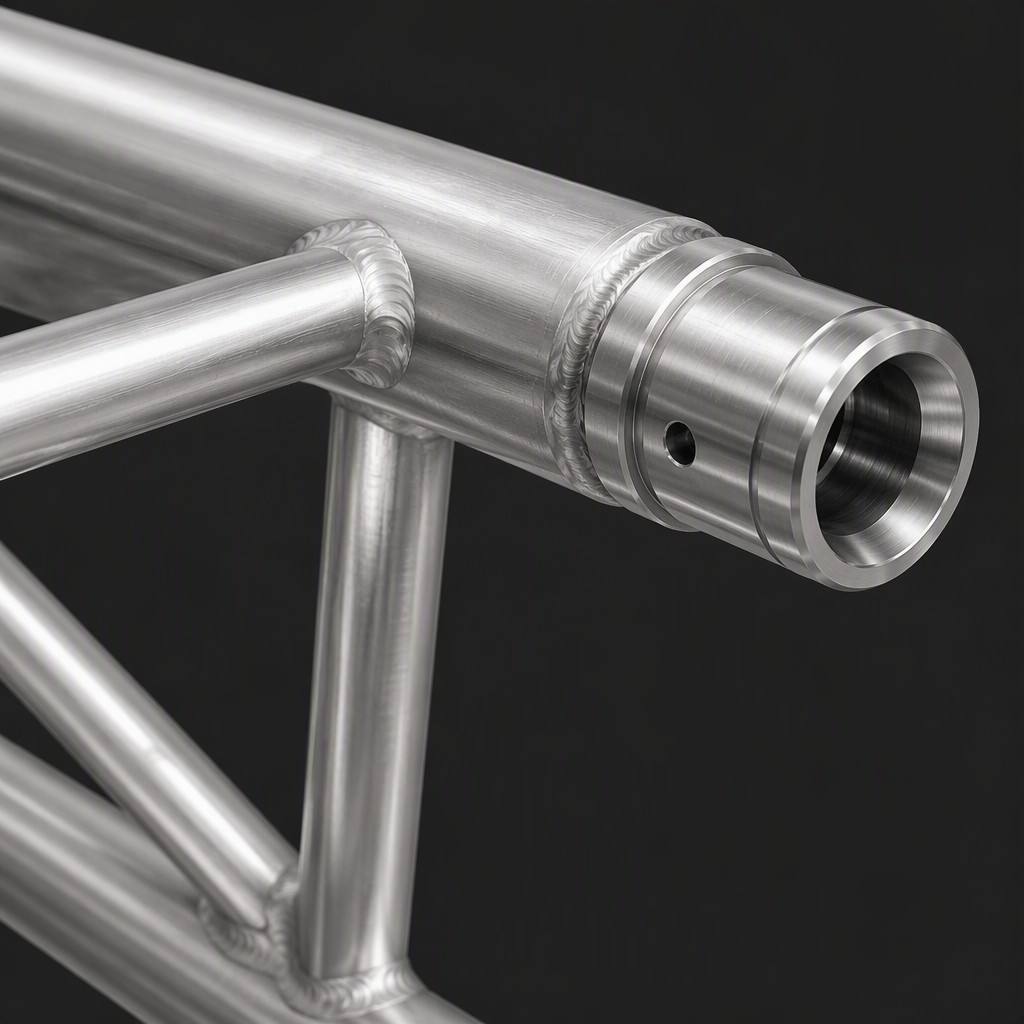 300x300mm Aluminum Spigot Truss with 6082-T6 Alloy and 4-Sided Diagonal Bracing for Stage Lighting Rig
