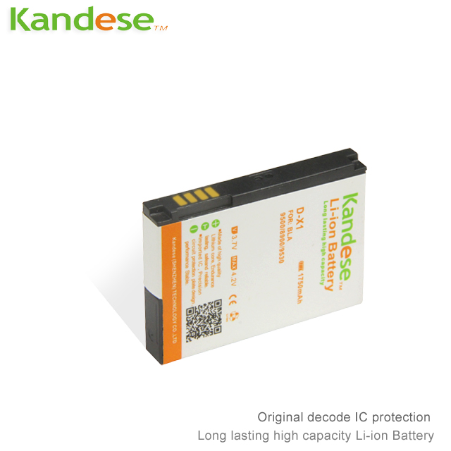 Brand Kandese Factory Mobile Phone Battery 1750mAh Capacity For Blackberry D-X1 9500 8900 9530 9630 8910 8920 9520 9550