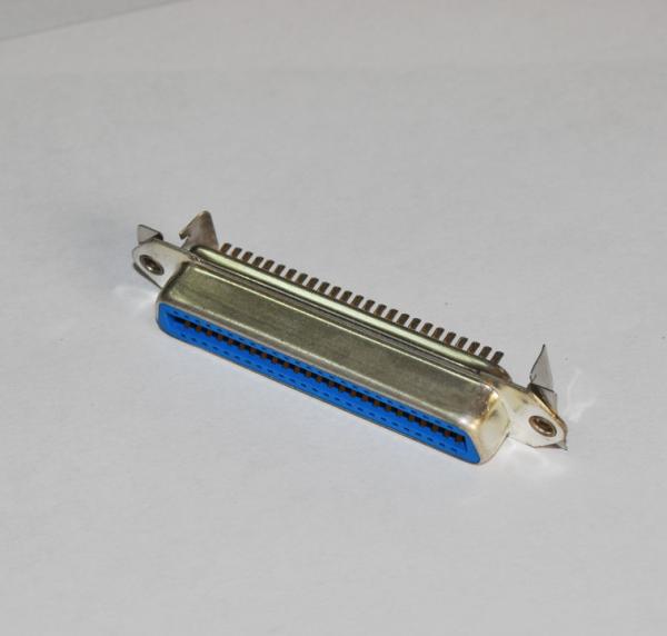 50 Pin Ribbon Centronic Solder Female Connector 25 pairs With Metal Plate