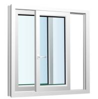 Fast White PVC Sliding Window In Open Type Horizontal Sliding