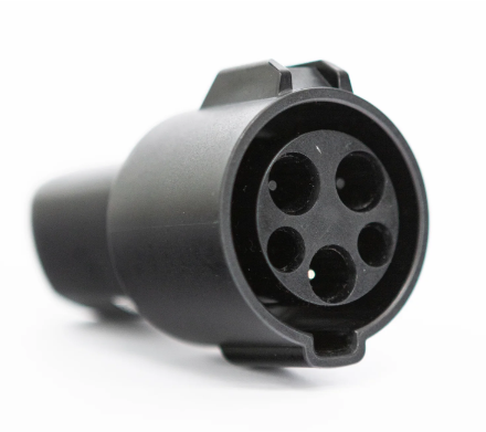 Black 250V 60A EV Charging Cable Adapter Tesla Adapter For EV Charger