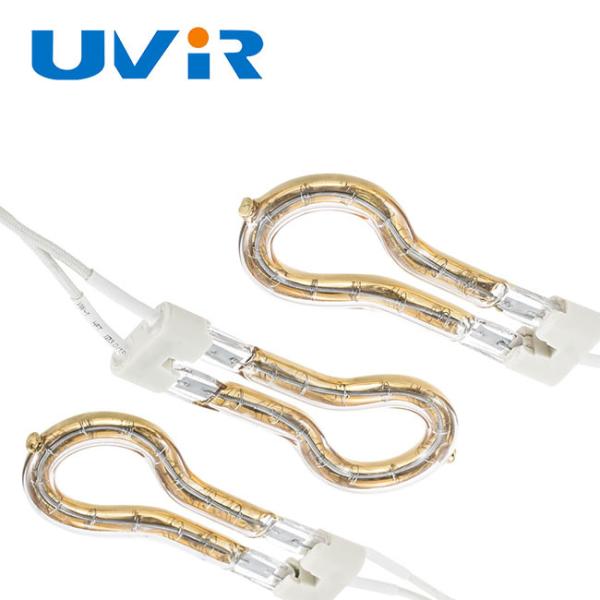 UVIR 450W Gold Coated Tungsten Filament Ring Infrared Lamp