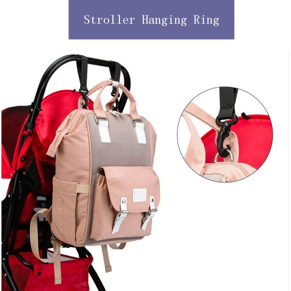 Fashion Mummy Maternity Nappy Bag Diaper Bag Large Capacity Travel Backpack Nursing Bag For Baby Care With Stroller Strap