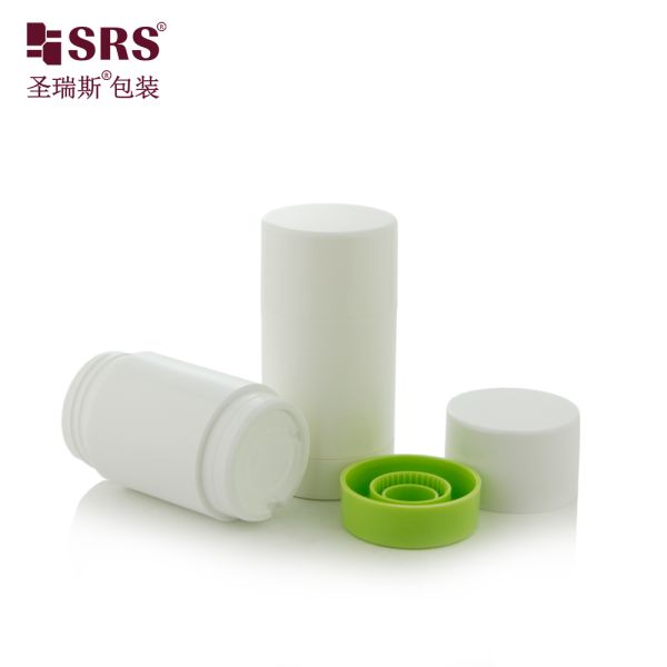 D048 Recycled Twist-Up Deodorant Stick Bottle Bottom Filled Cosmetic Packaging for Eco Focused Brands