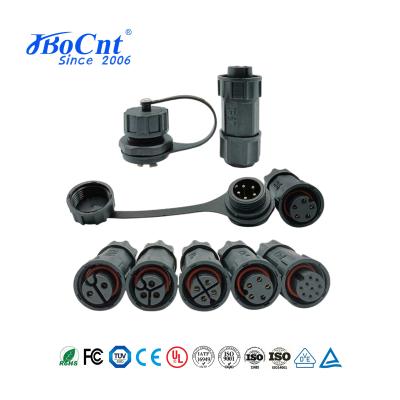 IP68 Waterproof Power Cable Connector Dustproof Multi Pole Plug And Socket