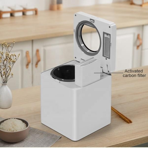 Compact Food Waste Composter With Easy Operation Stainless Steel Material