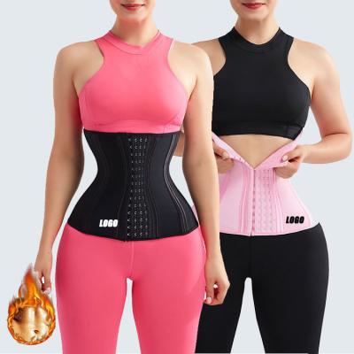 Waist Cinchers 100% Latex 20 Steel Bone Postpartum Body Shapewear Women Waist Trainer