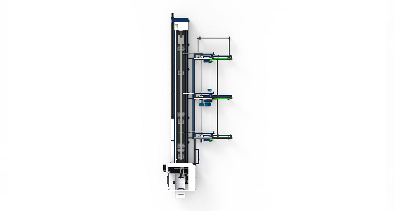QH-GZ Zero-tailing Laser Tube Cutting Machine Horizontally-mounted Lathe Follow-up Support