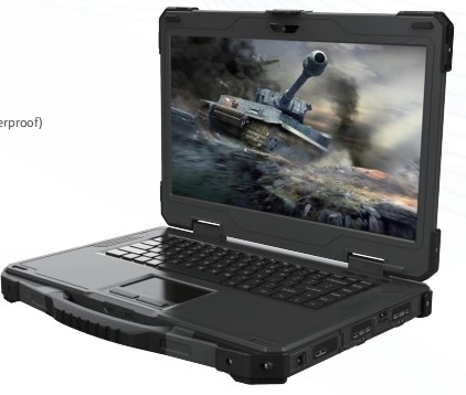military reinforce notbook ， reinforce labtop, 14-inch Single Screen Rugged Portable Laptop