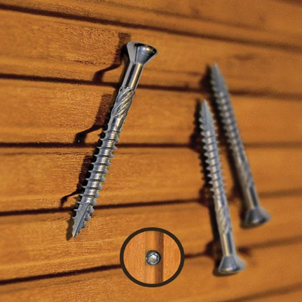 AISI410 Stainless Steel Torx Recess Socket Decking Screws Type 17 Thread W/Four Nibs
