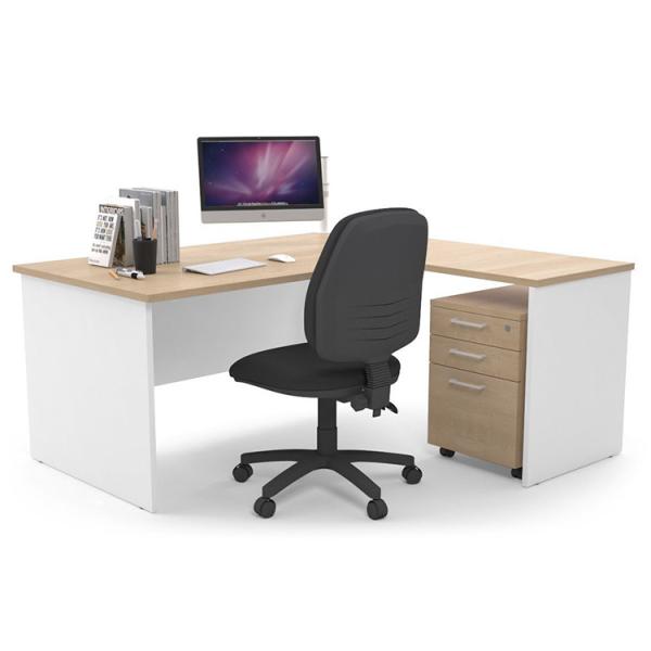 Office Furniture Metal L Shaped Office Desk With Locking