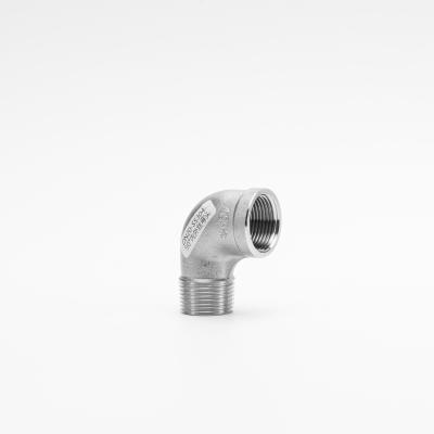 ASME B1.20.1 NPT Threads Stainless Steel Pipe Elbows 3 8 NPT 90 Degree Street Elbow