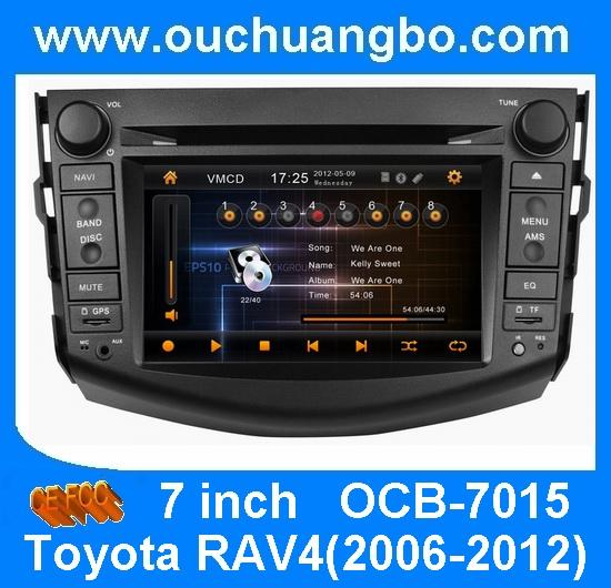 Car wholesaler dvd gps for Toyota RAV4 (2006-2012) with VCD TV Steering wheel control car auto stereo radio OCB-7015